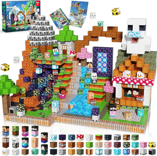 Magnetopia magnetic blocks 150pcs colorful cubes for creative building and skills development.