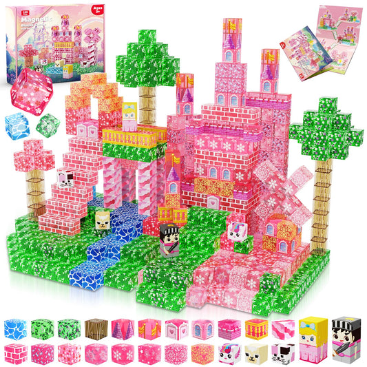 Magnetopia Magnetic Blocks clear castle pieces invite imaginative play and storytelling