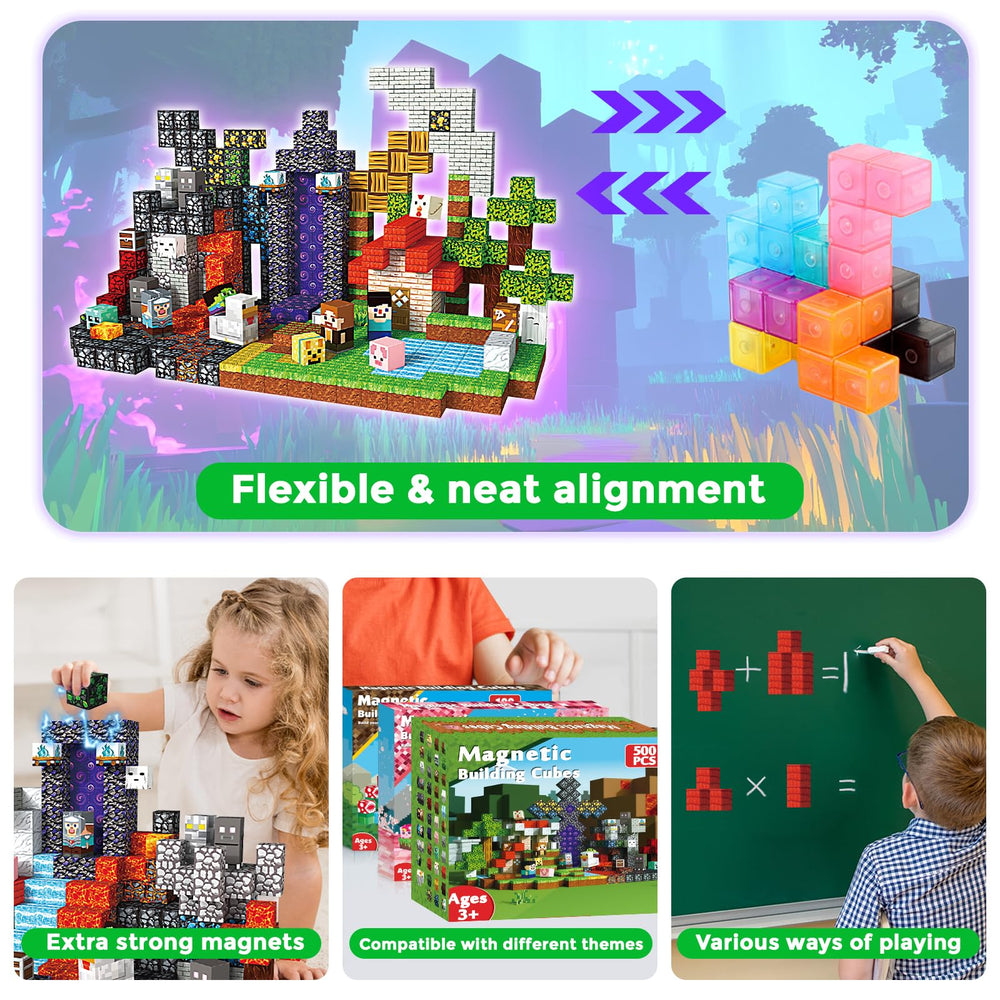 Magnetopia 43 designs and pattern guides expand creative play and learning.