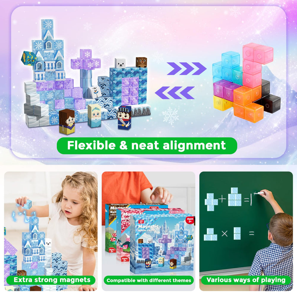 Magnetopia family game night with compatible blocks for expanded play.