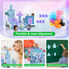 Magnetopia family game night with compatible blocks for expanded play.