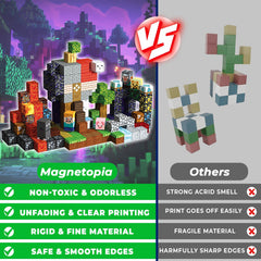 Magnetopia magnetic blocks kids building: portable set for home or parties.