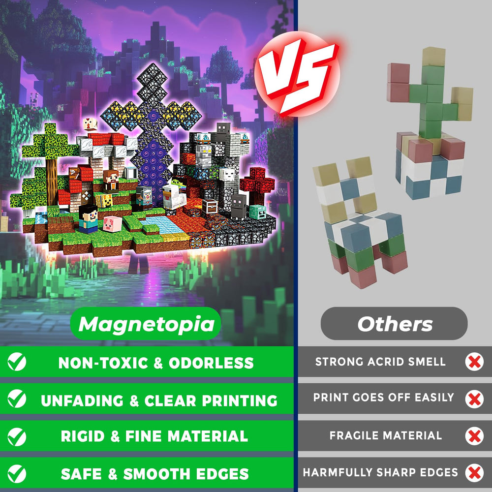 Magnetopia blocks: 43 designs and story-led patterns open new building possibilities.