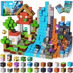Magnetopia magnetic building blocks 150pcs dark hell forest castle for creative construction play.
