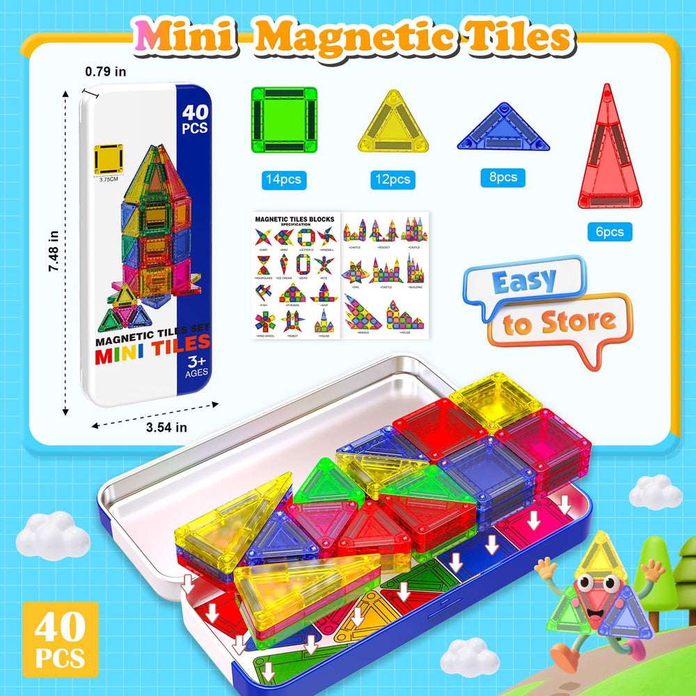 Magnetopia travel case shows portable building fun for on-the-go creativity.