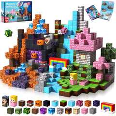 Magneverse 150-piece magnetic cubes in a display box for versatile building play.