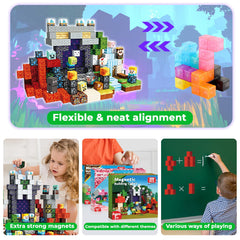 Magneverse durable non toxic blocks are washable and classroom friendly.