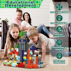 Magneverse storage friendly set helps tidy up after playtime.