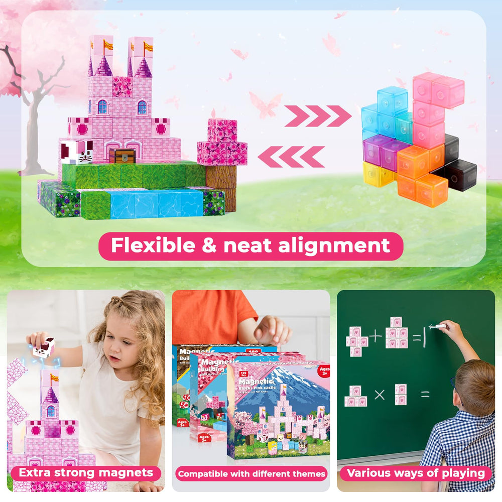 Magneverse compatible with other tiles expands kingdoms with existing magnetic sets.