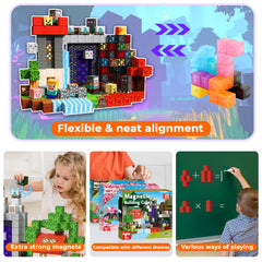Magneverse kids building scene highlighting hands-on STEM learning and spatial skills.