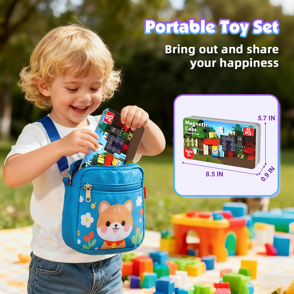 Magneverse Portal open-ended creativity promotes focus and fine motor skills.