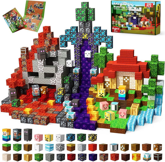 Magneverse portal theme 200pcs cubes for creative magnetic building play.