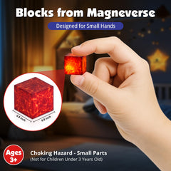 Magneverse portal-themed blocks arranged for imaginative play.