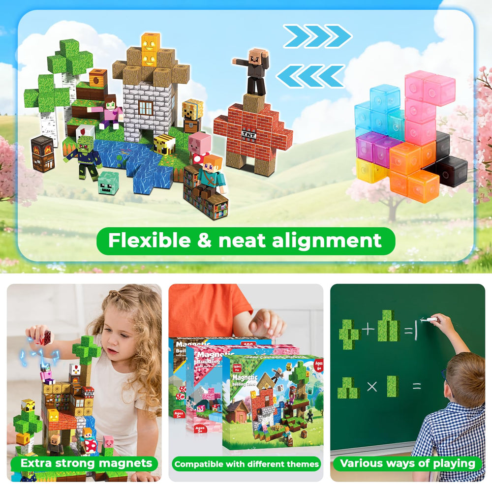 Magneverse sturdy magnets ensure stable connections for taller towers and complex designs.
