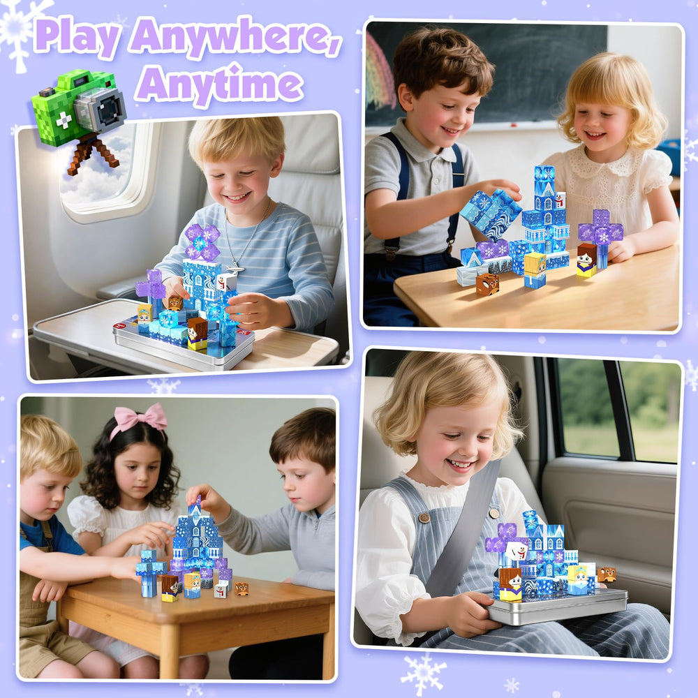 Magneverse travel-friendly set fits car rides and playdates.