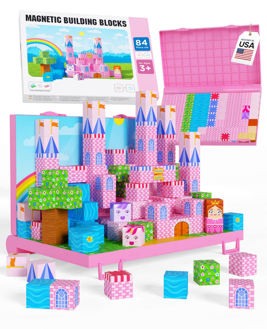 Magnezo 84-piece Pixy set ready for open-ended STEM play and creativity.