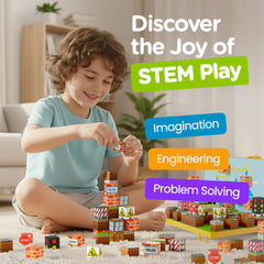 Magnezo safe non-toxic blocks with smooth edges for kid-friendly play