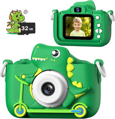 MgaoLo kids camera front view with 48 MP sensors for bright, kid-friendly photos.