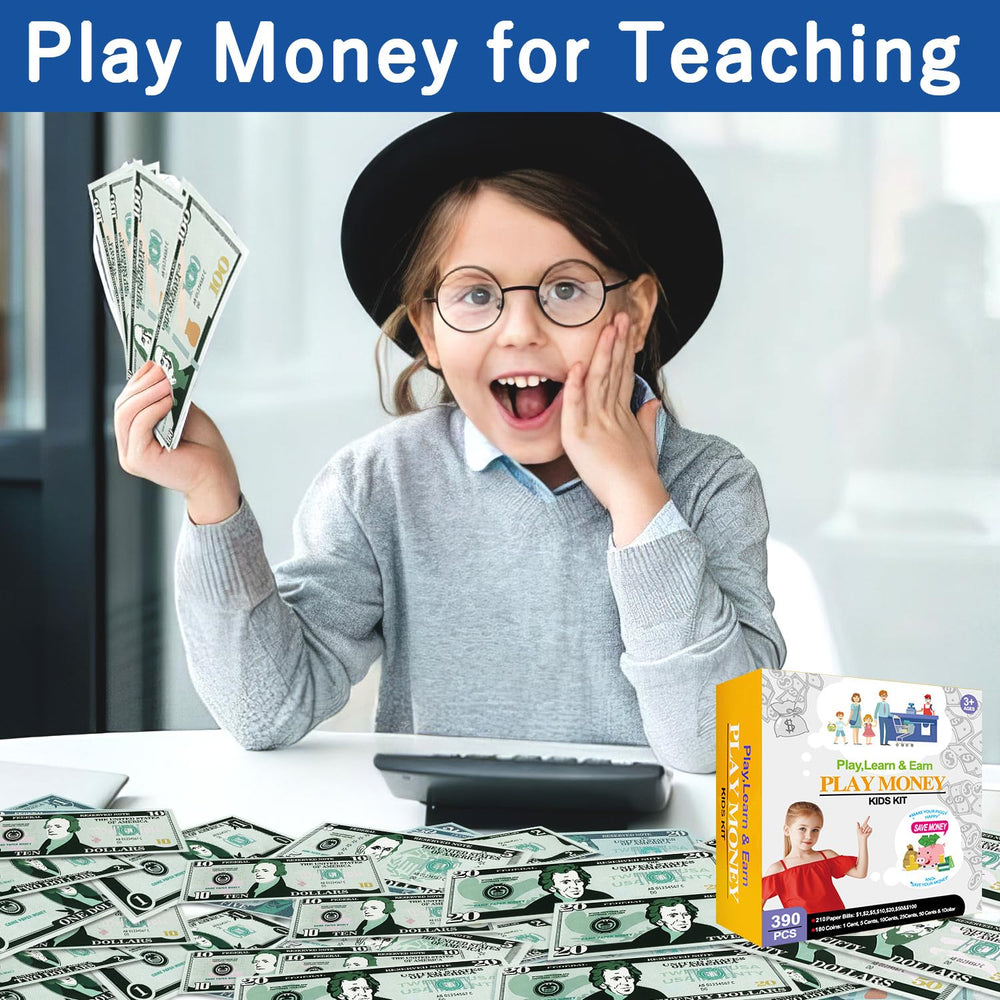 MAGLOGY durable pieces featuring thick coins and bills highlight long-lasting play.