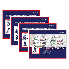 Mah Jong Cards 2025 official revision, front view, ideal for organized game nights