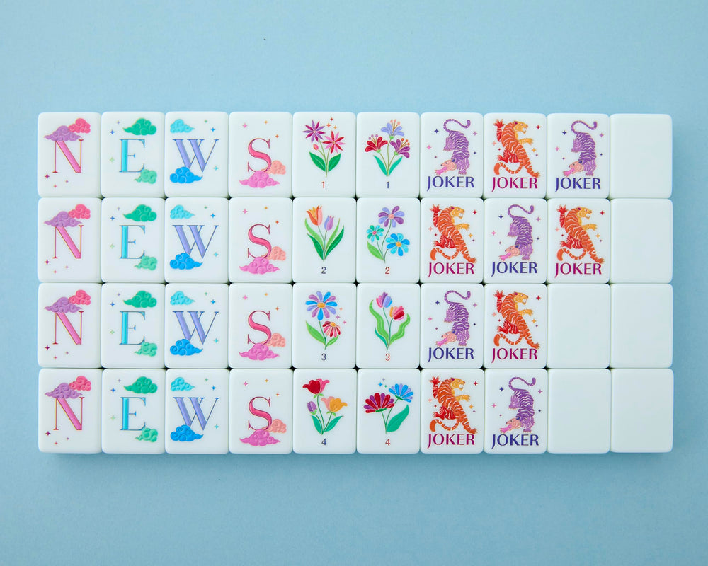 108 standard tiles provide familiar gameplay with a modern twist.