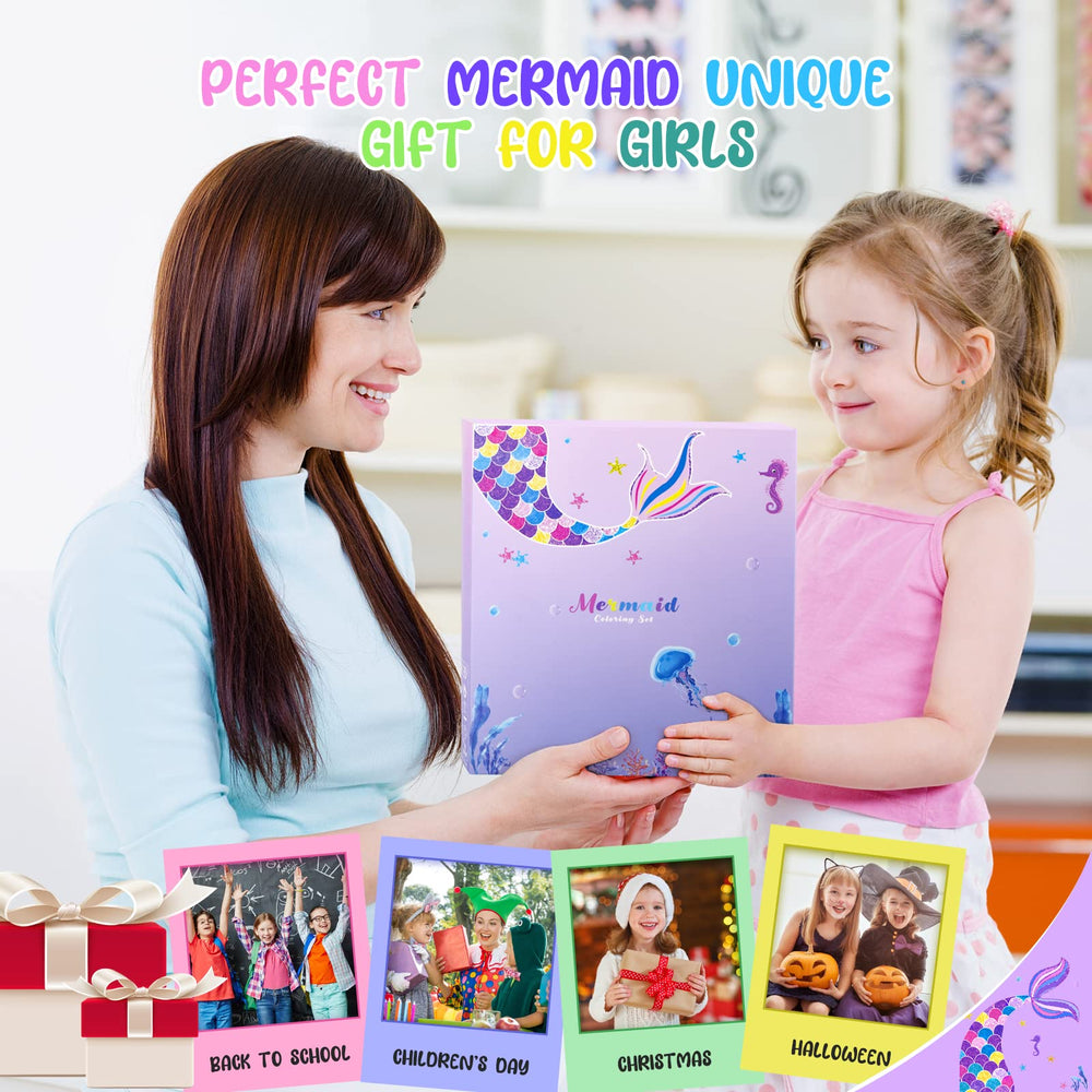 MAIGOZON Mermaid stencils inspire mermaid scenes with easy shapes