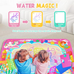 MAIGOZON mat features a soft surface for comfortable toddler doodling.