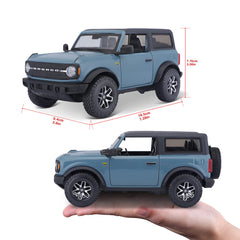 Maisto 1:24 Bronco Badlands blue packaging weight indicates sturdy packaging and protection