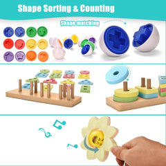 Majabike shaker rattles add engaging sounds during playtime.