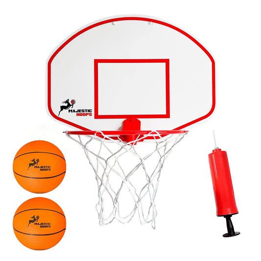Majestic Hoops door hoop setup for quick indoor play on a standard door