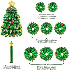 Majiato Christmas tree balloons medium leaf 1 adds lush layers to your festive display