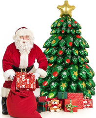 Majiato Christmas tree balloons medium leaf 3 enhances the tree silhouette with color