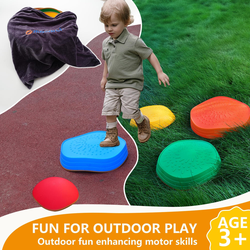 makarci stepping stones are stackable and lightweight for easy cleanup