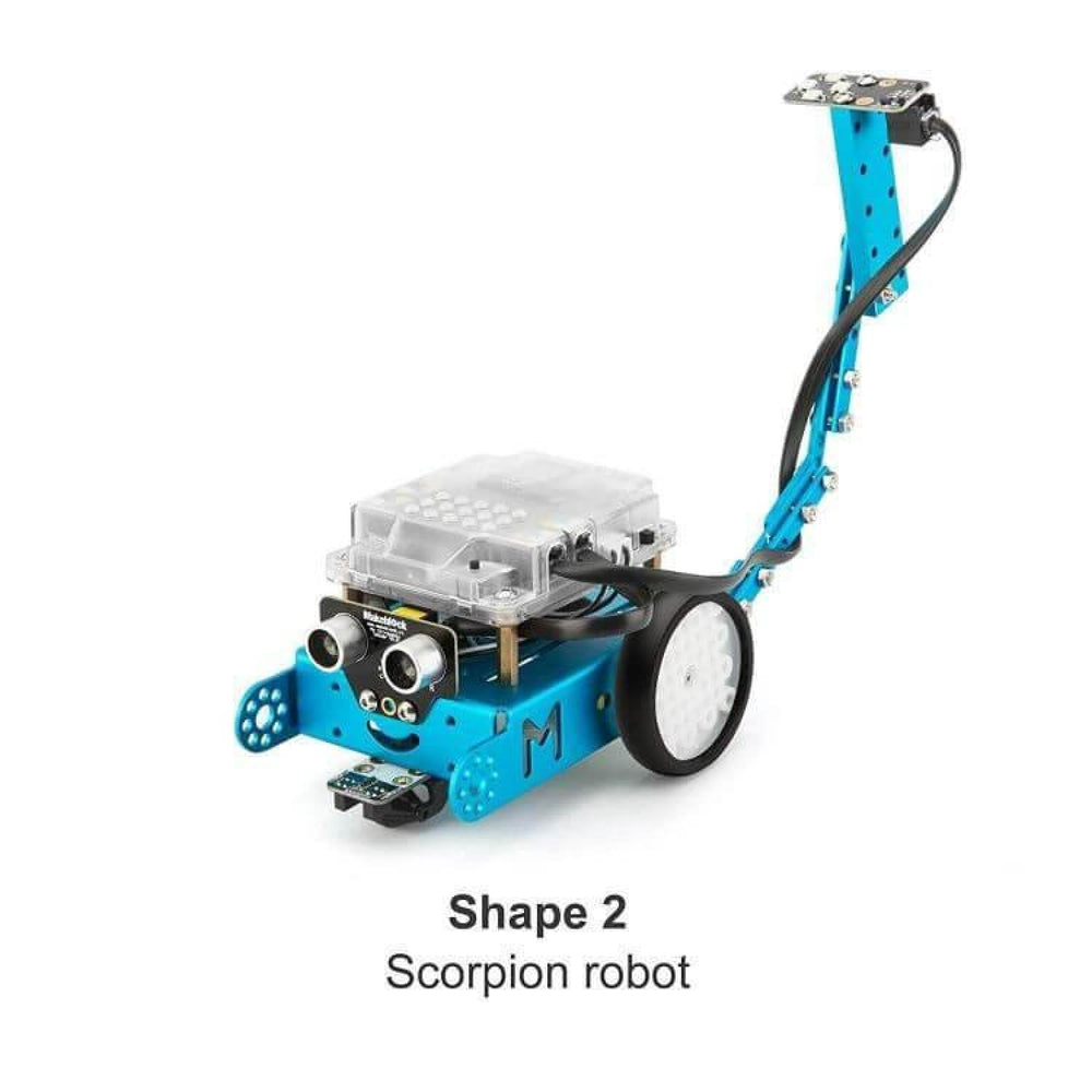 Makeblock easy-assembly guide showing quick setup in minutes for beginners.