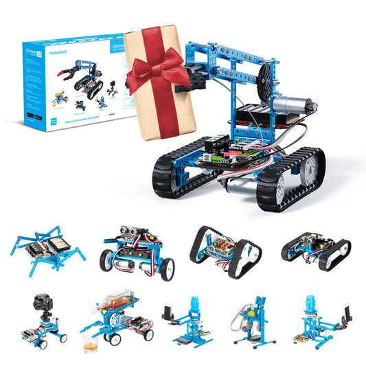 Makeblock mBot Ultimate assembly in progress for hands-on learning
