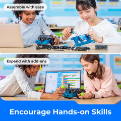 Makeblock mBot2 project cards showcase diverse coding challenges for practical robotics