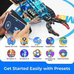 Makeblock sensors and actuators enabling autonomous behavior and learning