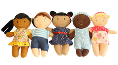 Making Believe Diversity Buddies plush dolls with colorful outfits for inclusive playtime.