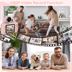 Makolle Upgrade Kids Selfie Camera includes 32GB SD card for instant memory expansion.