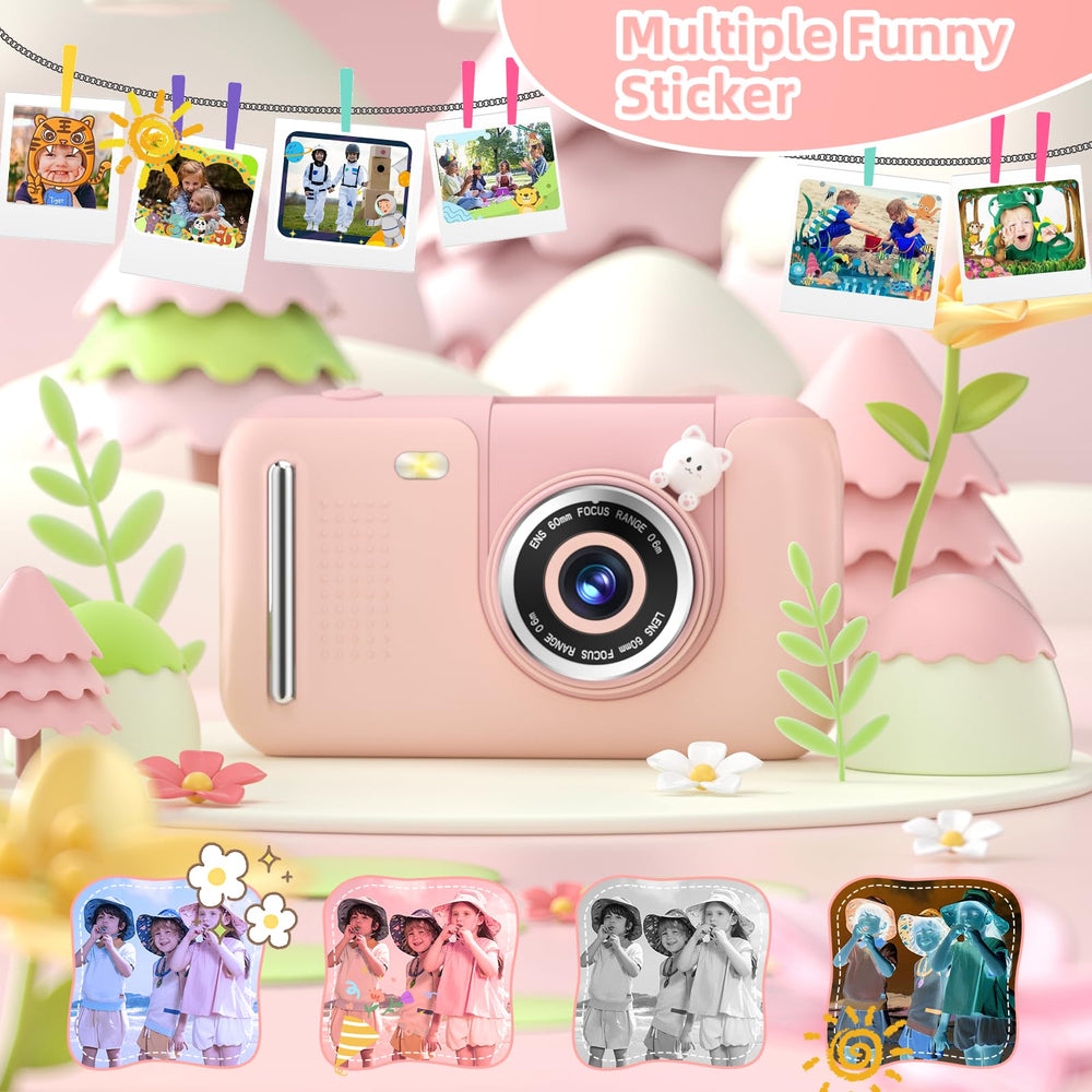 Makolle Upgrade Kids Selfie Camera two-to-three-hours battery supports longer adventures.
