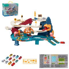 MAKUQI toy car ramp track for imaginative play and motor skill growth