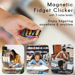 Three-noise-level fidget toy lets you choose loud, soft, or silent mode.