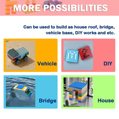 MALEKO flat baseplates multipacks offer easy storage and quick setup.