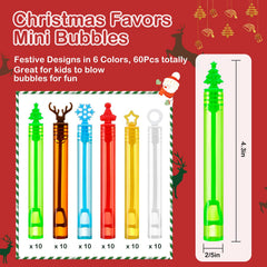 Malhaii bubbles with Christmas tree design ideal for goody bags and stocking stuffers