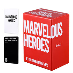 Malygame Marvel Heroes Card Game cover with vibrant art for party nights