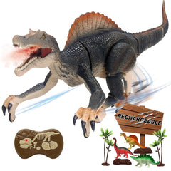 MAMABOO RC dinosaur walking action for immersive pretend play indoors and outdoors.