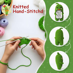MAMAGIFTREE Big Dill pickle plush on a desk adds charm.