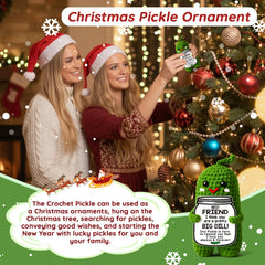 MAMAGIFTREE crochet pickle doubles as a whimsical thoughtful keepsake.