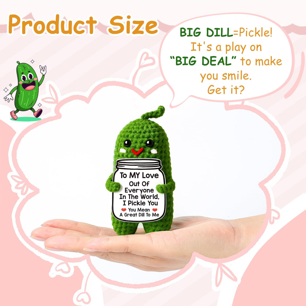 MAMAGIFTREE soft pickle plush offers cozy hugs and a unique anniversary keepsake.
