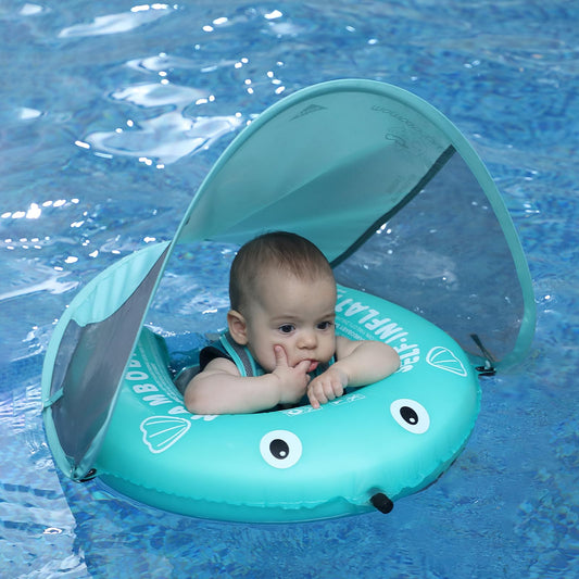Mambobaby Float side view highlights easy setup and stable buoyancy